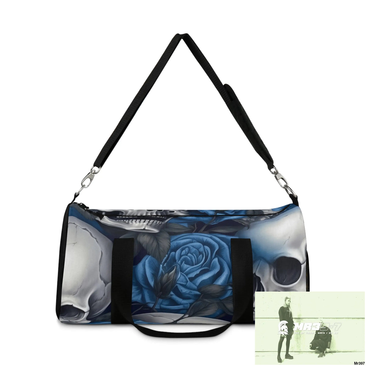 A Who Dares Wins ID RSF Gothic Skulls & Roses Duffel Bag Bags