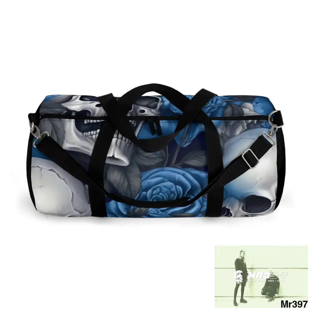 A Who Dares Wins ID RSF Gothic Skulls & Roses Duffel Bag Bags
