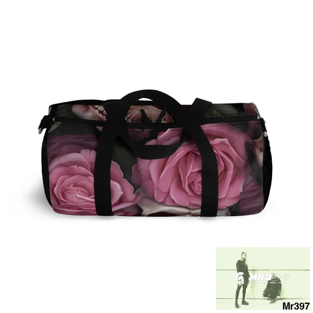 A Who Dares Wins ID RSF Gothic Skulls & Roses Duffel Bag Bags
