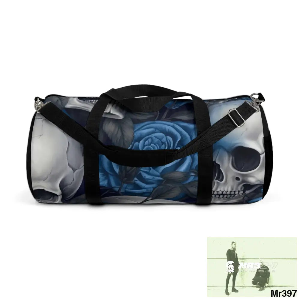 A Who Dares Wins ID RSF Gothic Skulls & Roses Duffel Bag Large Bags