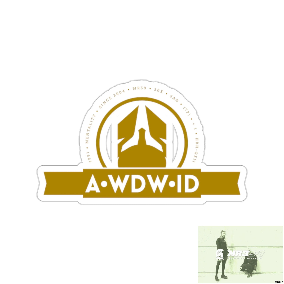 A Who Dares Wins ID RSF Kiss-Cut Stickers 2’’ × 2’’ / White Paper products