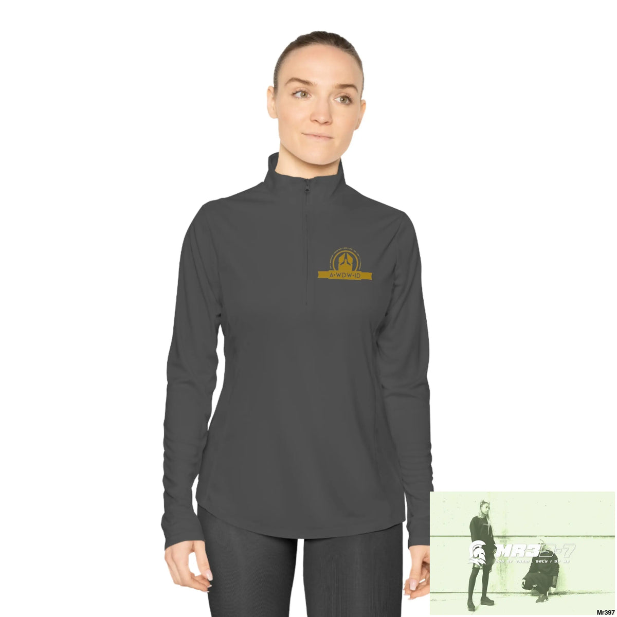 A Who Dares Wins (ID-RSF) Ladies Quarter-Zip Pullover Long-sleeve