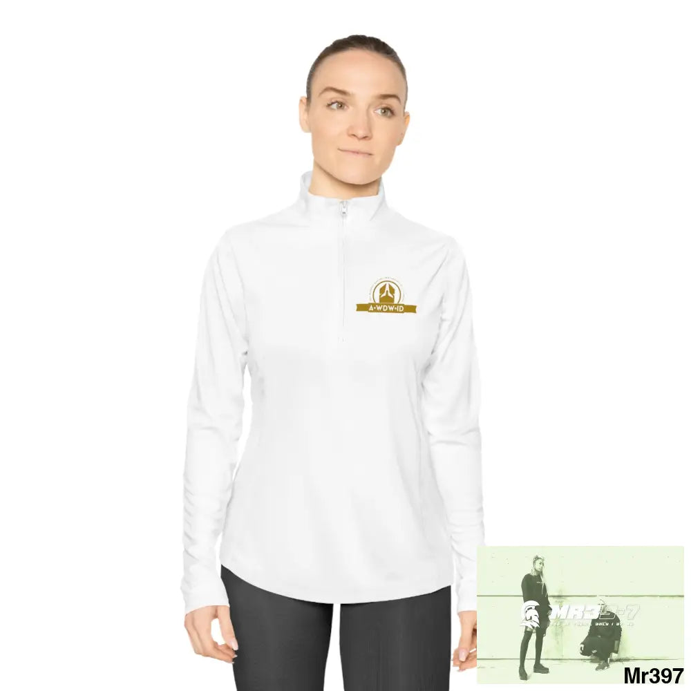 A Who Dares Wins (ID-RSF) Ladies Quarter-Zip Pullover Long-sleeve