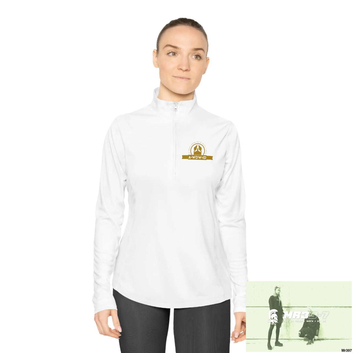 A Who Dares Wins (ID-RSF) Ladies Quarter-Zip Pullover Long-sleeve