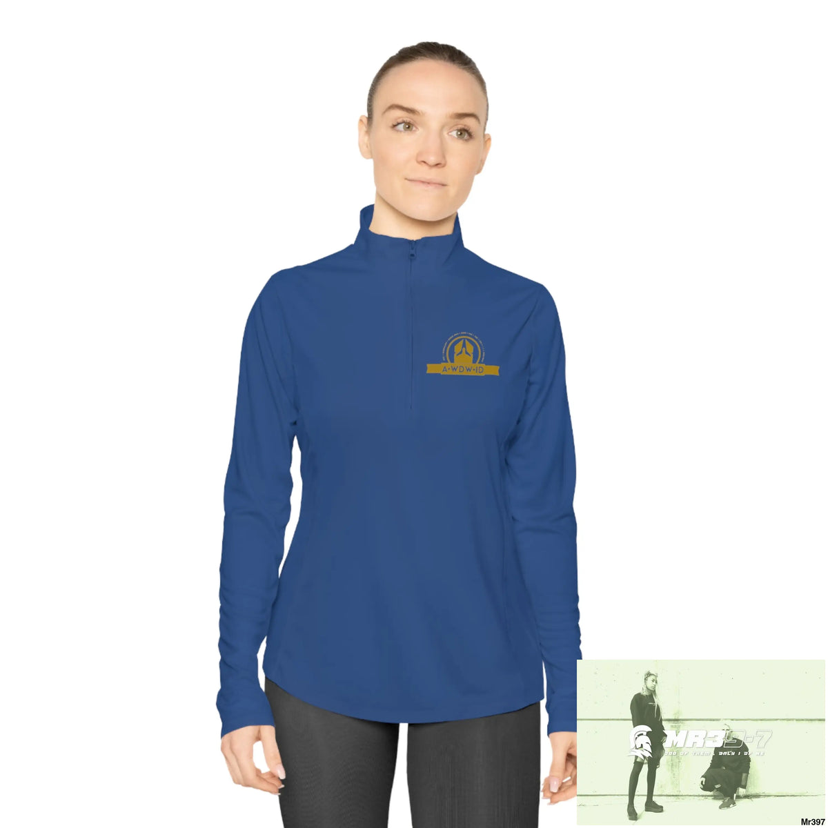 A Who Dares Wins (ID-RSF) Ladies Quarter-Zip Pullover Long-sleeve