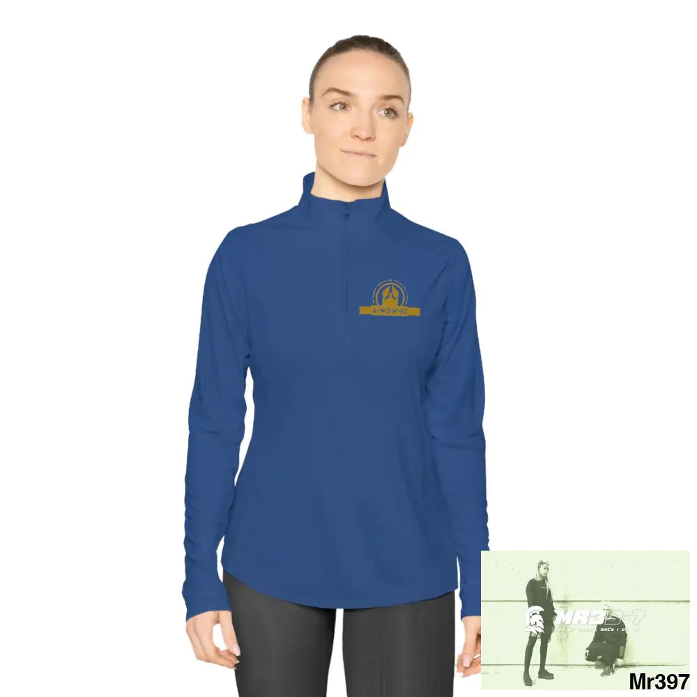 A Who Dares Wins (ID-RSF) Ladies Quarter-Zip Pullover Long-sleeve