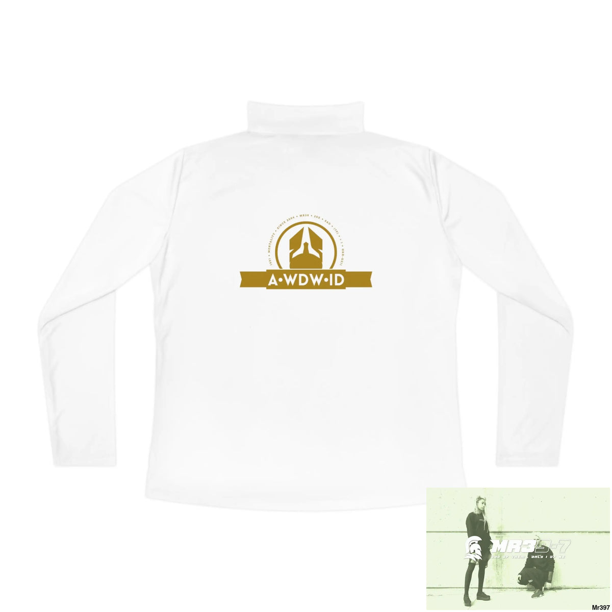 A Who Dares Wins (ID-RSF) Ladies Quarter-Zip Pullover Long-sleeve