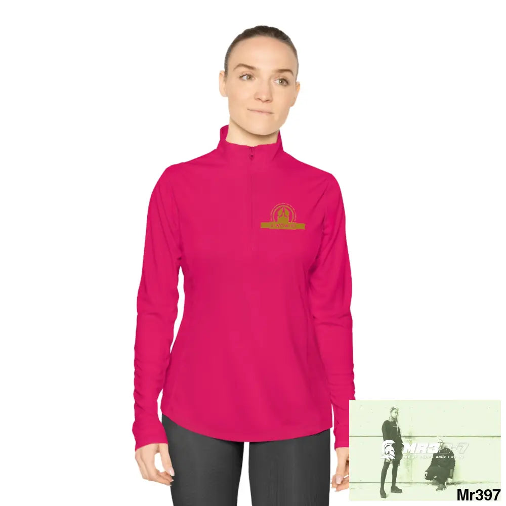 A Who Dares Wins (ID-RSF) Ladies Quarter-Zip Pullover Long-sleeve