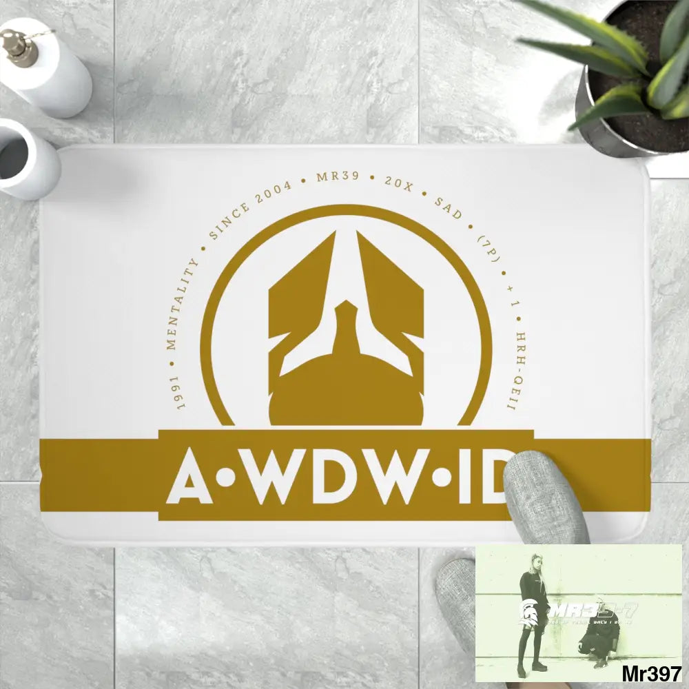 A Who Dares Wins ID RSF Memory Foam Bath Mat Home Decor