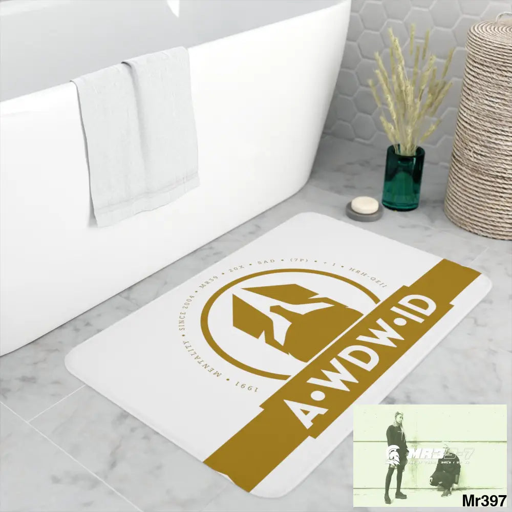 A Who Dares Wins ID RSF Memory Foam Bath Mat Home Decor
