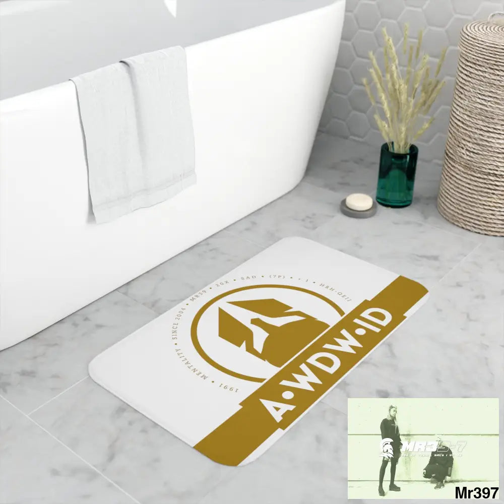 A Who Dares Wins ID RSF Memory Foam Bath Mat Home Decor