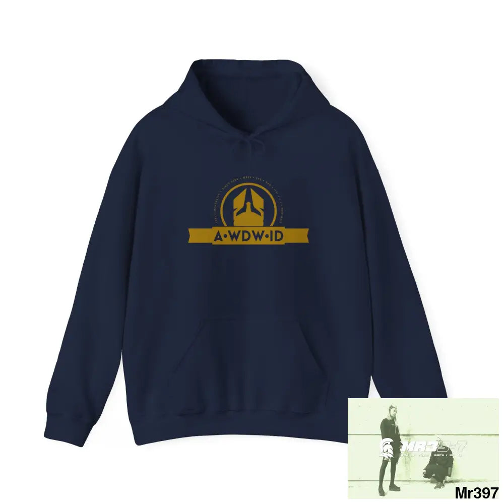 A Who Dares Wins (ID) RSF My Life My Death(S) Their Plans Global Fail 01-24 Unisex Heavy Blend™ Hooded Sweatshirt Navy