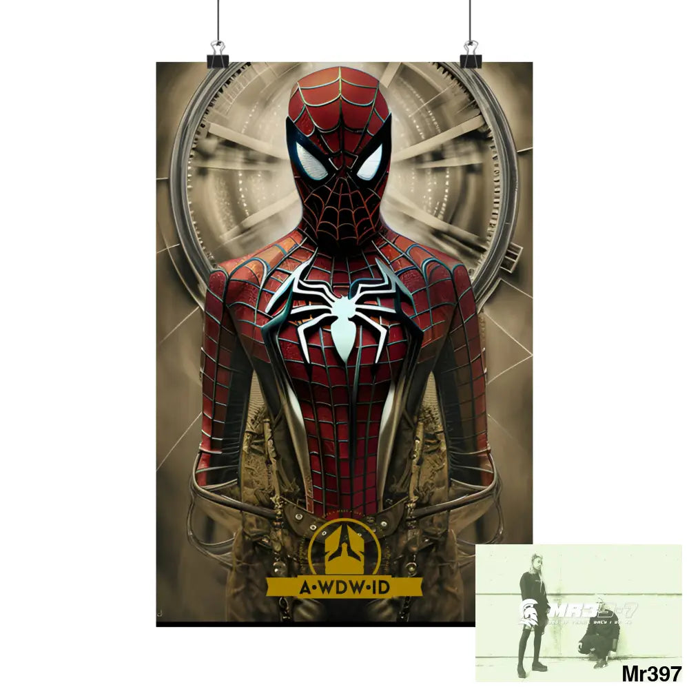 A Who Dares Wins ID RSF Steampunk SpiderMan Graphic Matte Vertical Posters 12″ x 18″ / Matte Poster