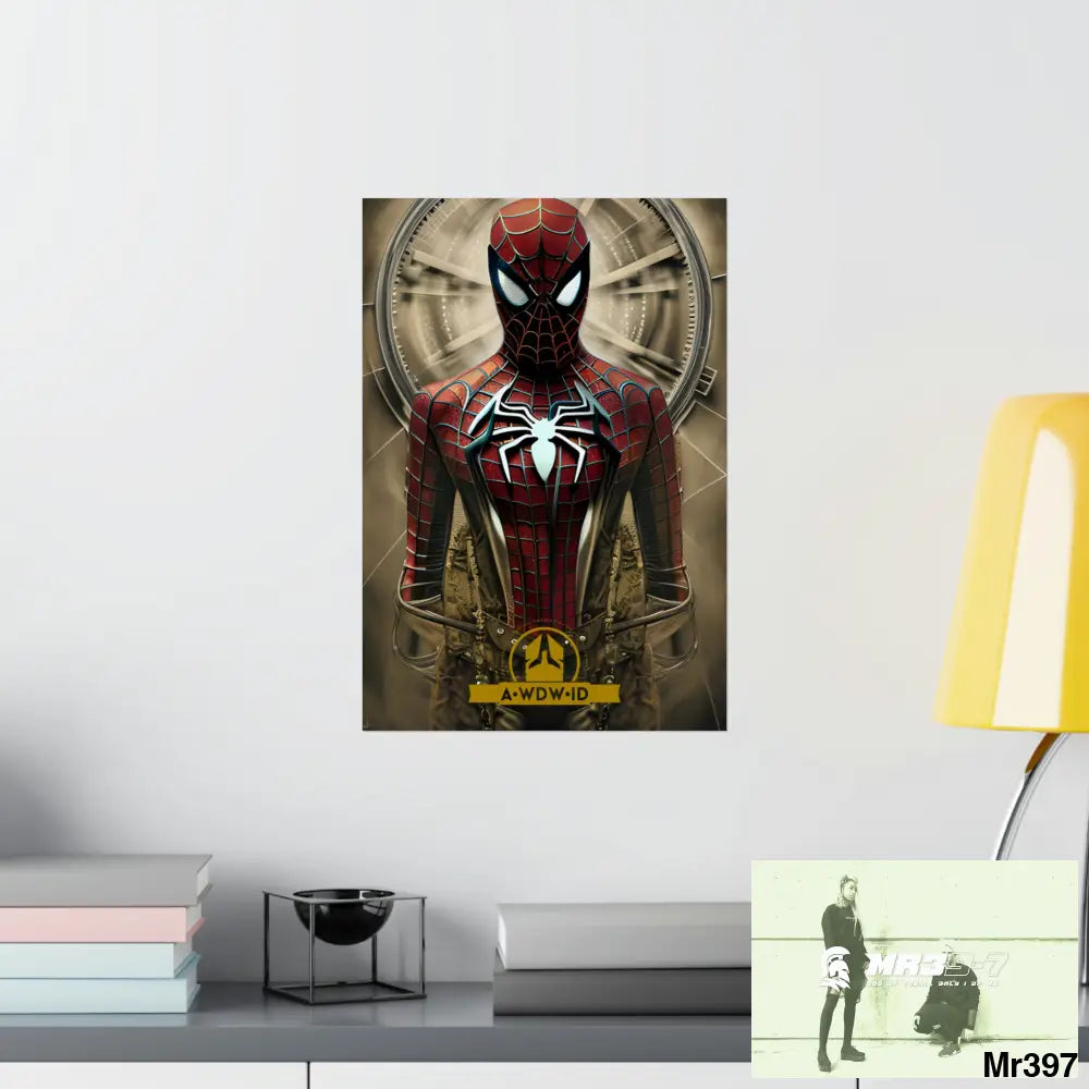 A Who Dares Wins ID RSF Steampunk SpiderMan Graphic Matte Vertical Posters Poster