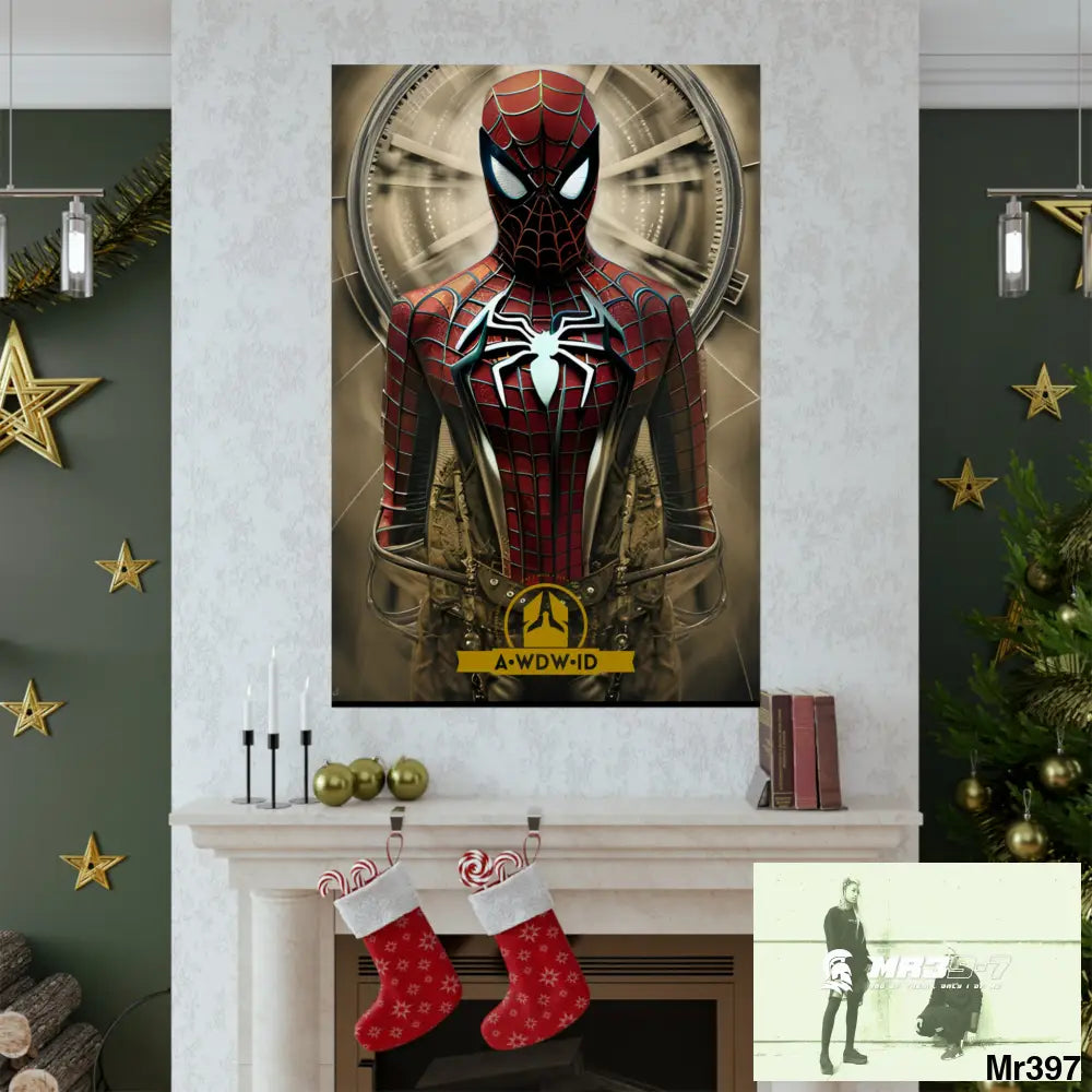A Who Dares Wins ID RSF Steampunk SpiderMan Graphic Matte Vertical Posters Poster
