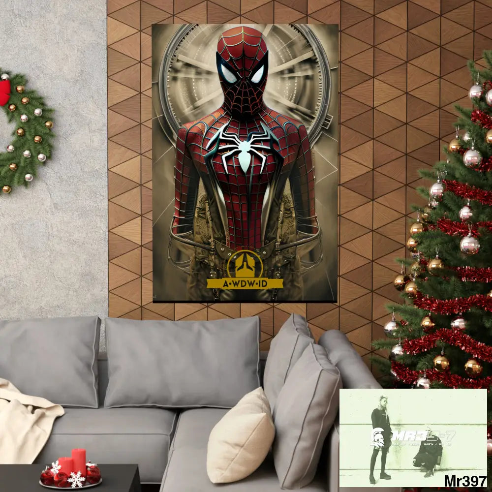 A Who Dares Wins ID RSF Steampunk SpiderMan Graphic Matte Vertical Posters Poster