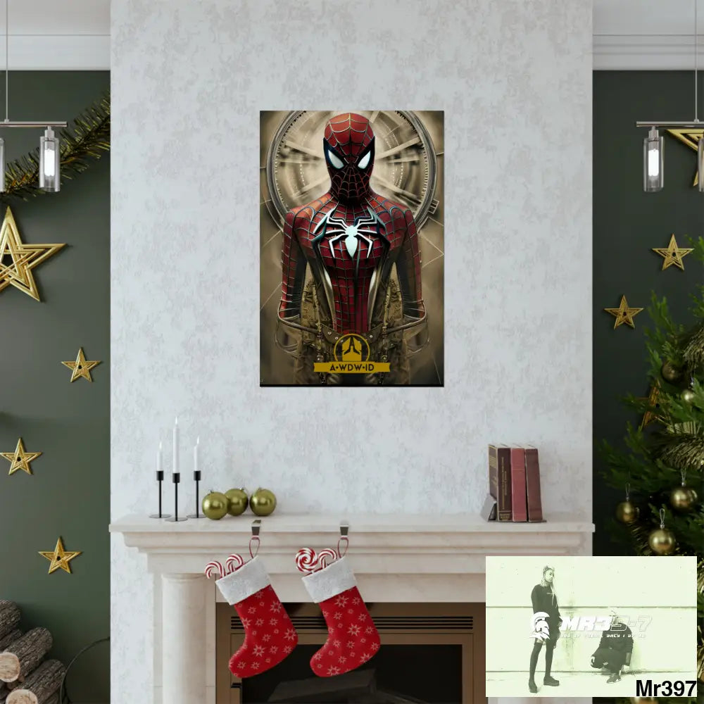 A Who Dares Wins ID RSF Steampunk SpiderMan Graphic Matte Vertical Posters Poster