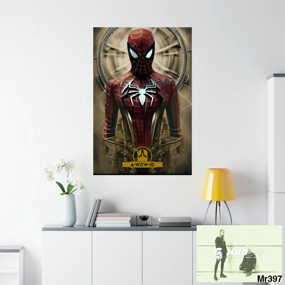 A Who Dares Wins ID RSF Steampunk SpiderMan Graphic Matte Vertical Posters Poster