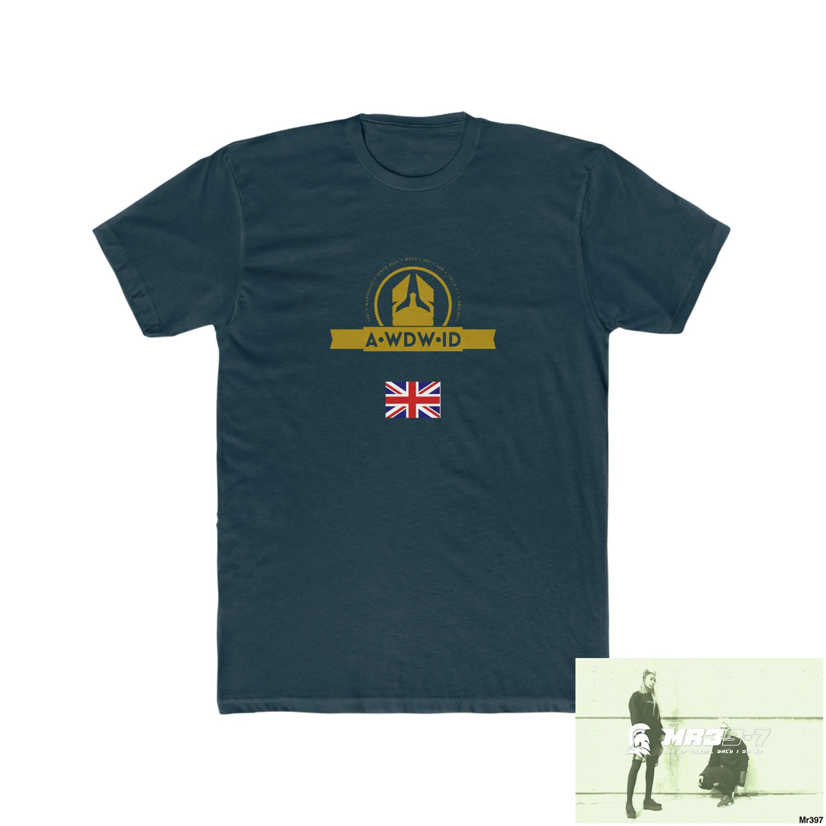 A Who Dares Wins ID RSF Telford & Wrekin -My home 2018 - Men’s Cotton Crew Tee Solid Midnight Navy / XS T-Shirt