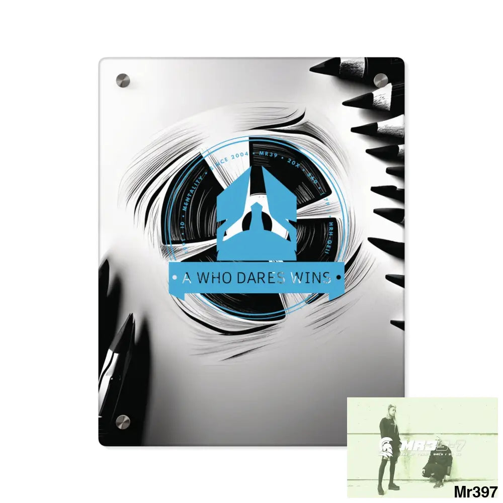 A Who Dares Wins in blind 2014 Military G Radiation blast Acrylic Wall Art Panels 11″ x 14″ (Vertical) / 0.25’’ Home