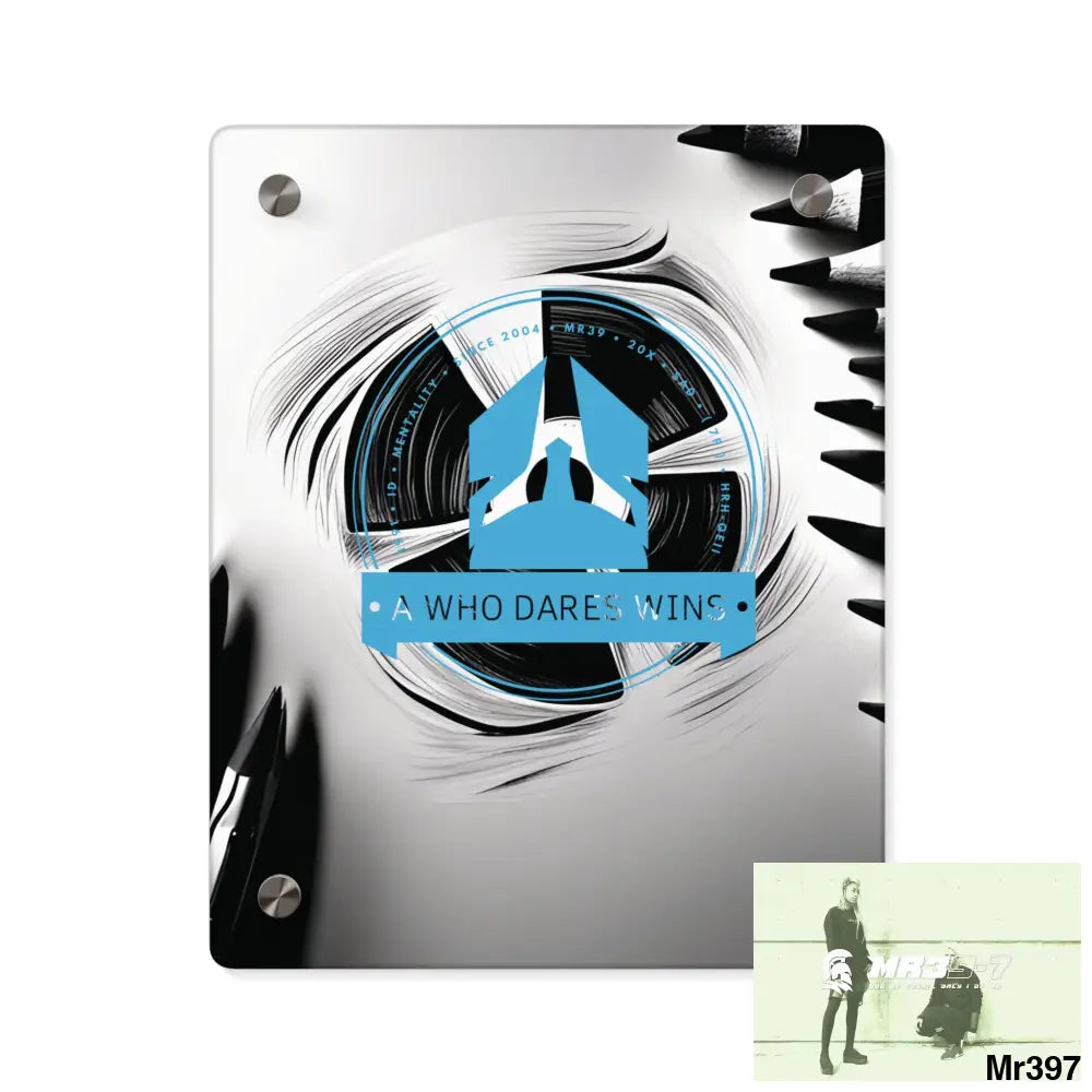 A Who Dares Wins in blind 2014 Military G Radiation blast Acrylic Wall Art Panels 8″ x 10″ (Vertical) / 0.25’’ Home