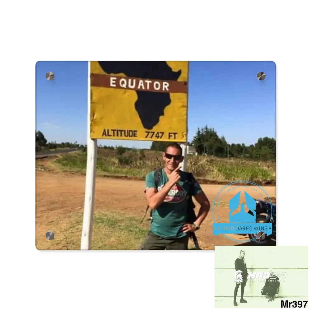 A Who Dares Wins Kenya Equator Tactical pick up 2015 Acrylic Wall Art Panels 14″ x 11″ (Horizontal) / 0.25’’ Home Decor