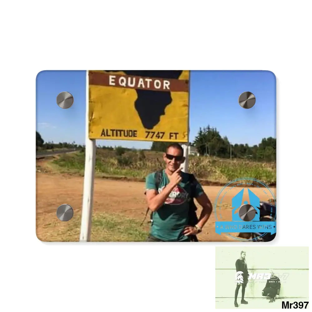 A Who Dares Wins Kenya Equator Tactical pick up 2015 Acrylic Wall Art Panels 7’’ x 5’’ (Horizontal) / 0.25’’ Home Decor