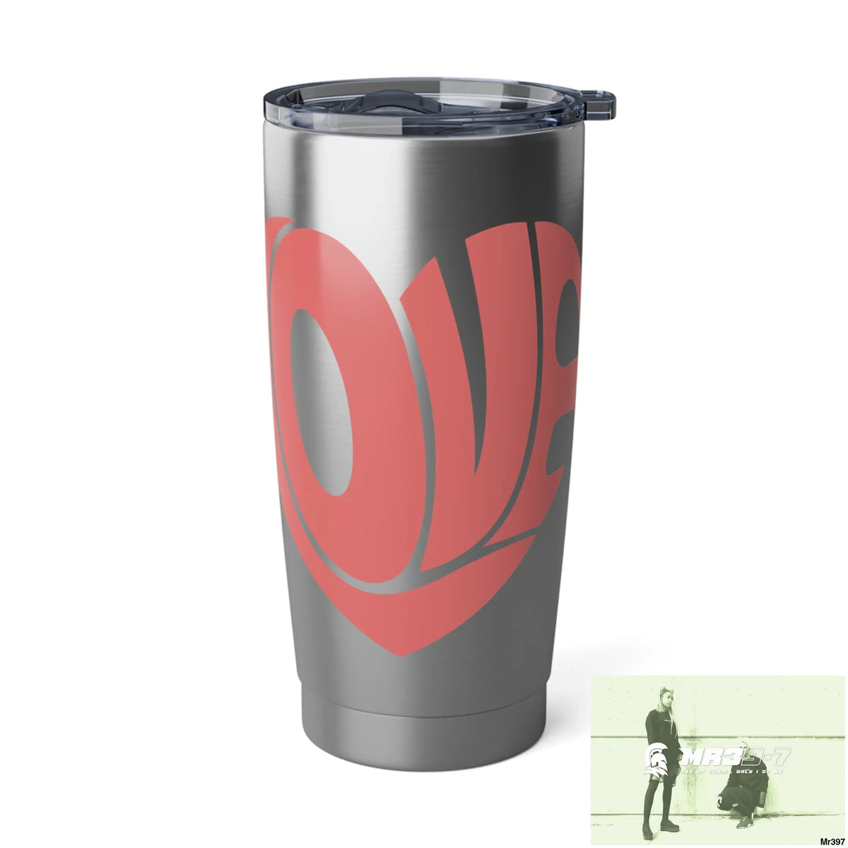 A Who Dares Wins Love Vagabond 20oz Tumbler 20oz / Silver Mug