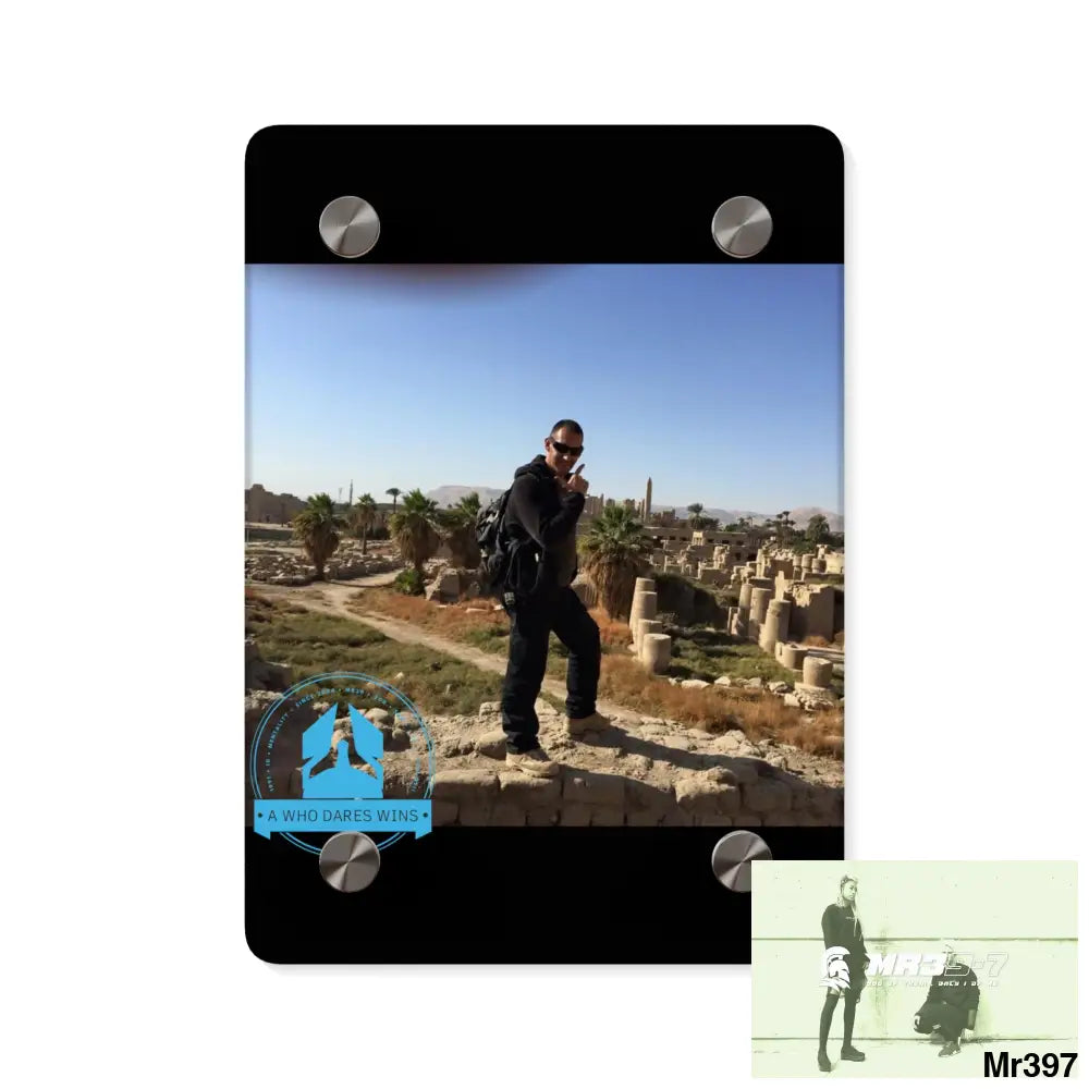 A Who Dares Wins Luxor Temples heading to Kenya • Acrylic Wall Art Panels 5’’ x 7’’ (Vertical) / 0.25’’ Home Decor