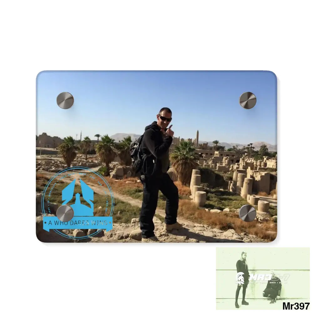 A Who Dares Wins Luxor Temples heading to Kenya • Acrylic Wall Art Panels 7’’ x 5’’ (Horizontal) / 0.25’’ Home Decor