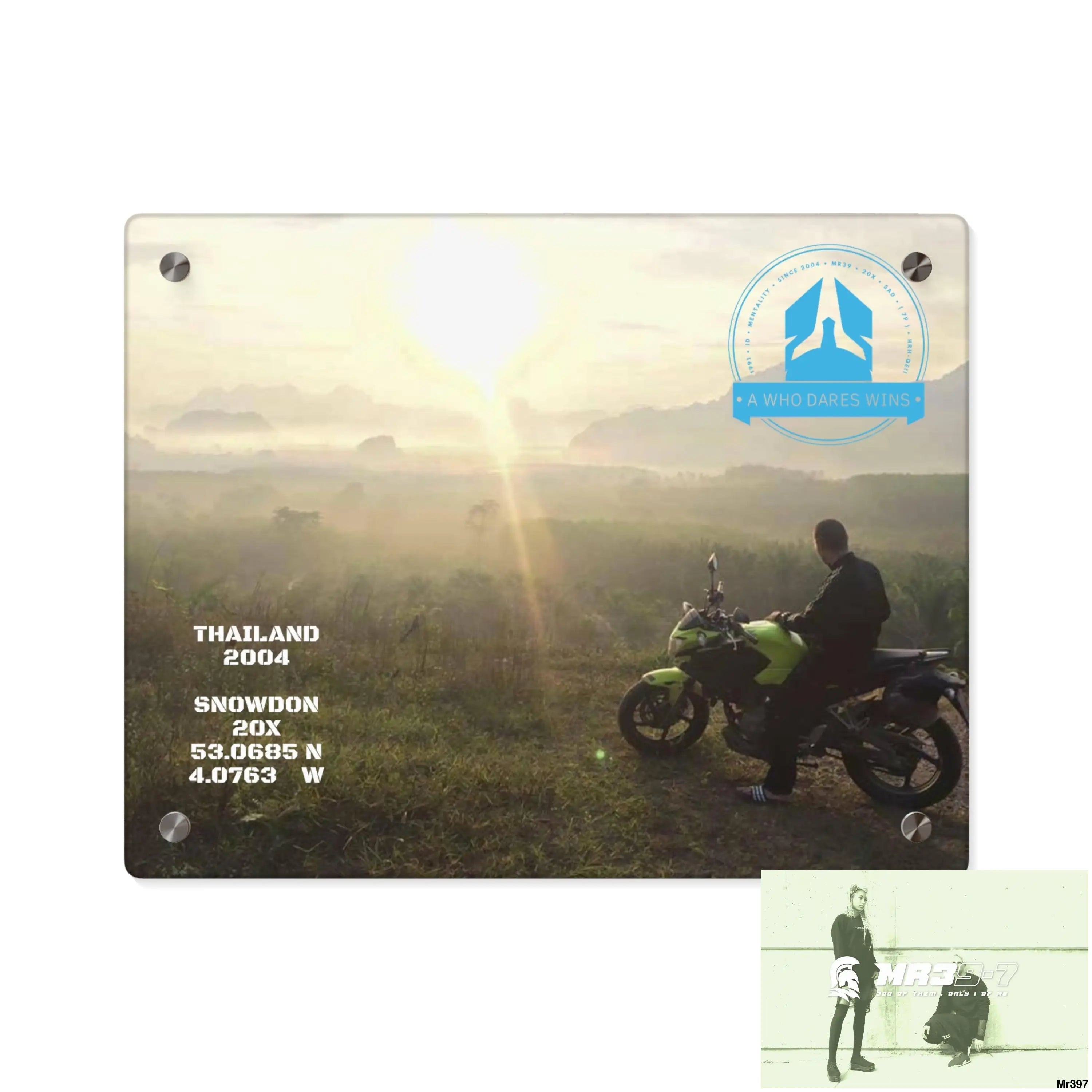 Copy of A Who Dares Wins Mentality All over Thailand 2016 owning Hell Acrylic Wall Art Panels 14″ x 11″ (Horizontal)