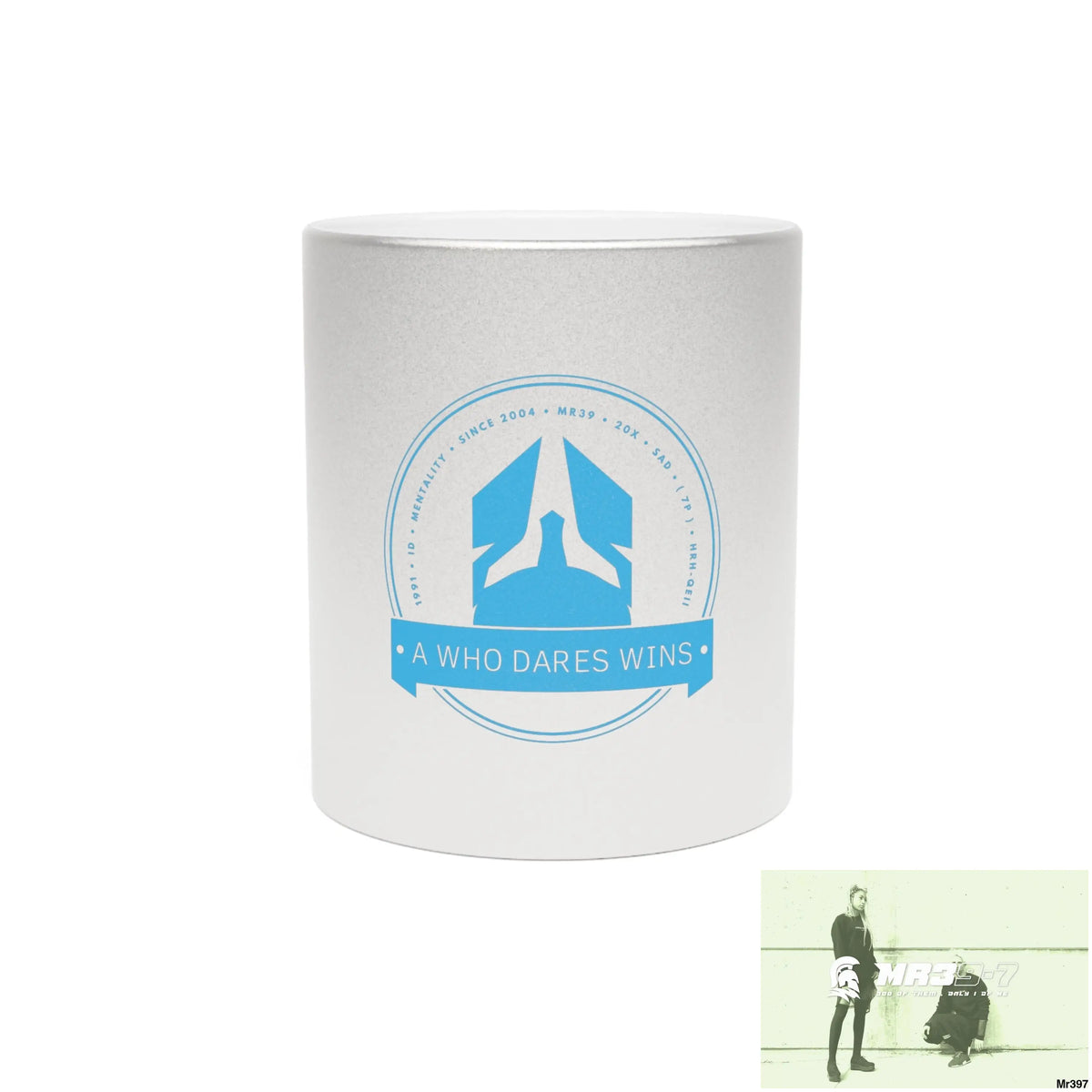 A Who Dares Wins Metallic Mug (Silver\Gold) 11oz / Silver Mug