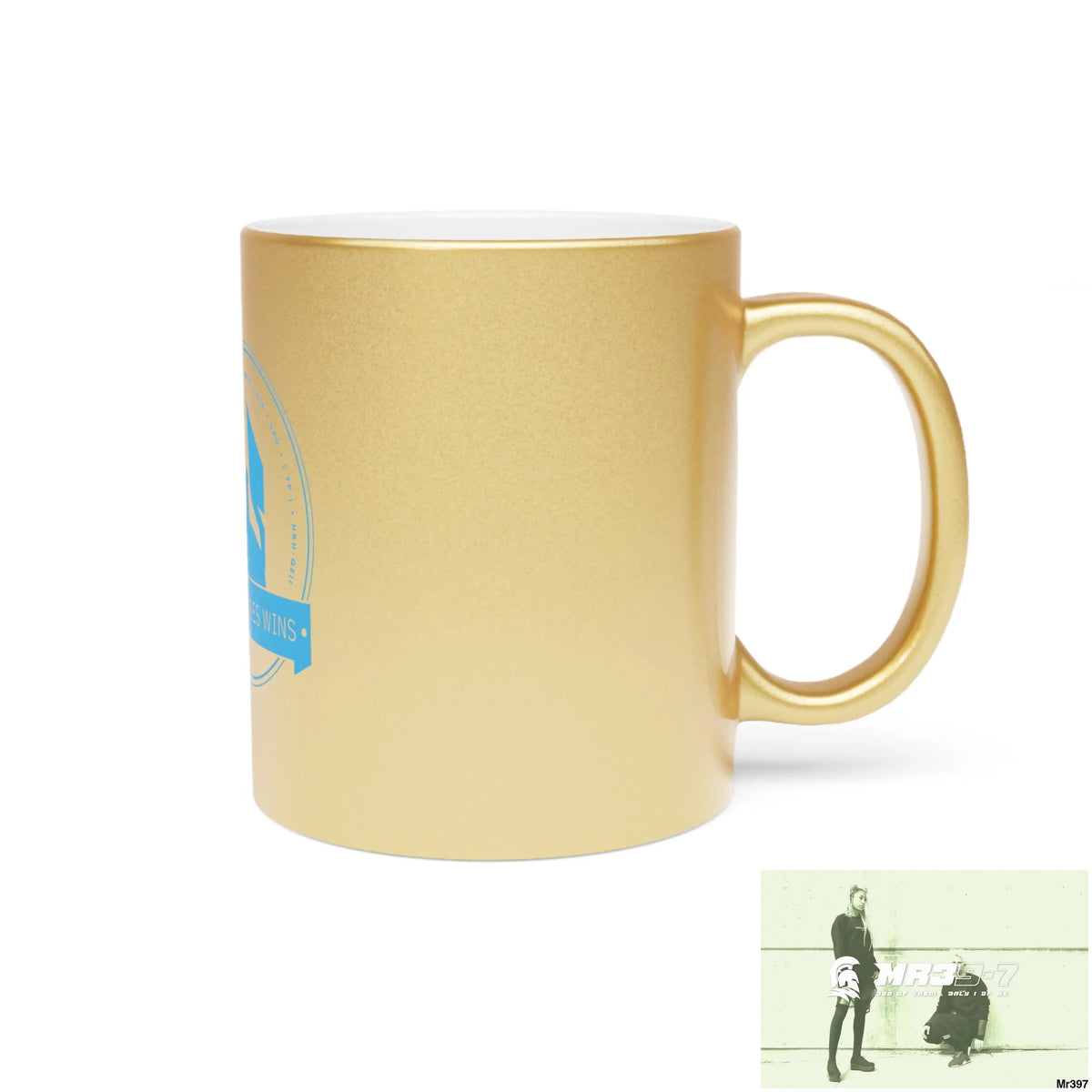 A Who Dares Wins Metallic Mug (Silver\Gold) Mug