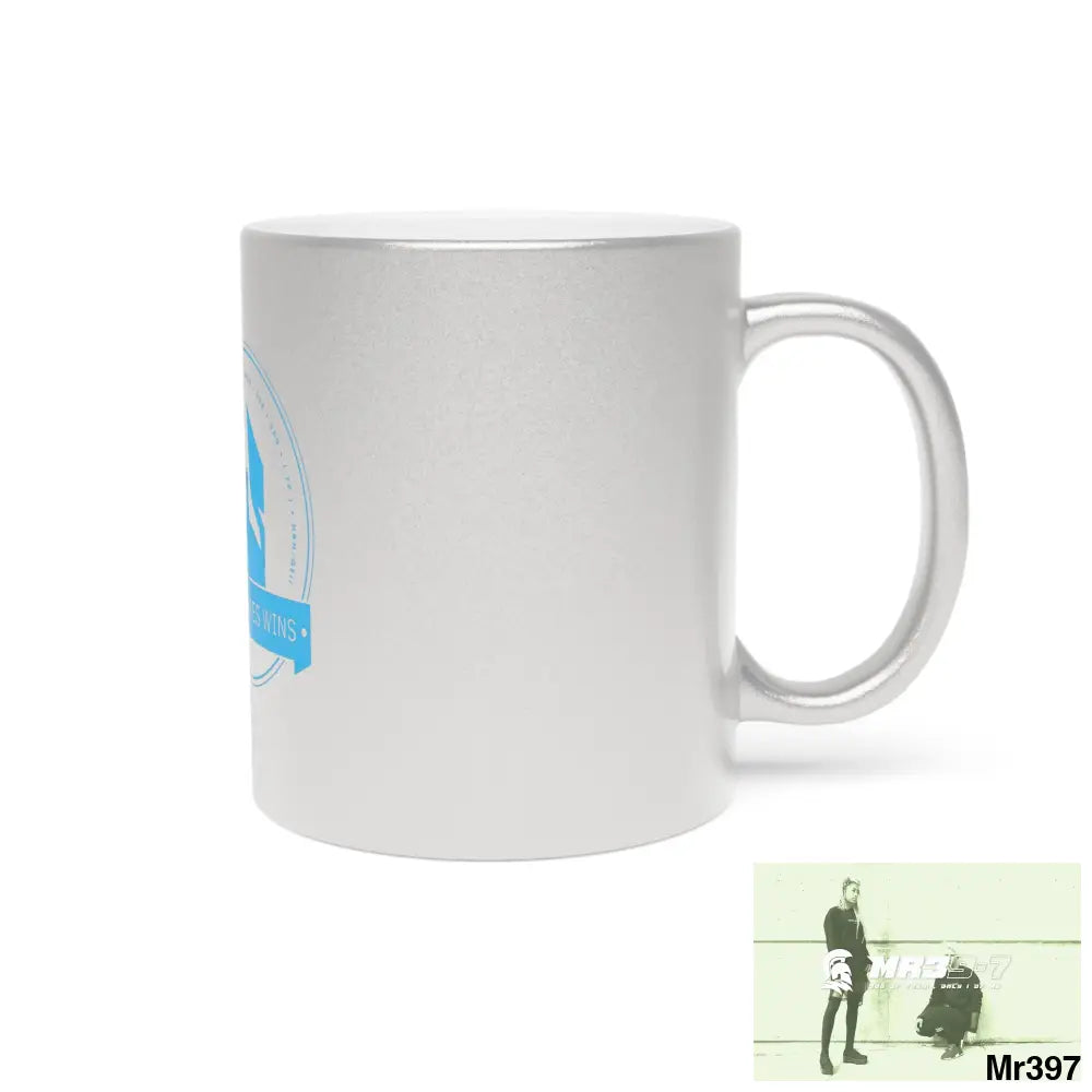 A Who Dares Wins Metallic Mug (Silver\Gold) Mug