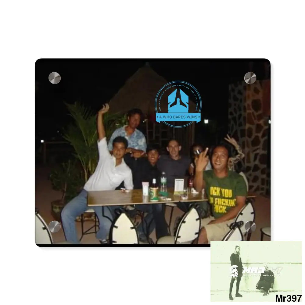 A Who Dares Wins My Planned Death Night Thailand Rise Club Dec /04 Koh Lak Acrylic Wall Art Panels 10″ x 8″