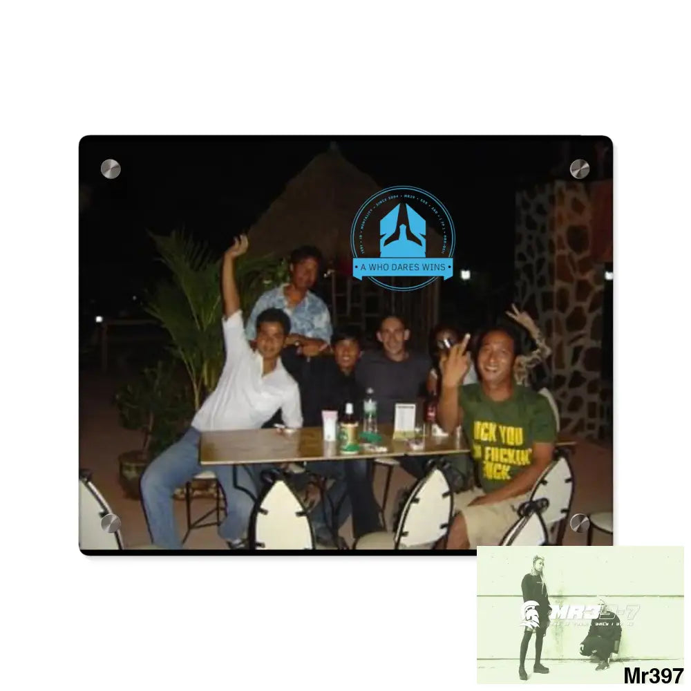 A Who Dares Wins My Planned Death Night Thailand Rise Club Dec /04 Koh Lak Acrylic Wall Art Panels 14″ x 11″
