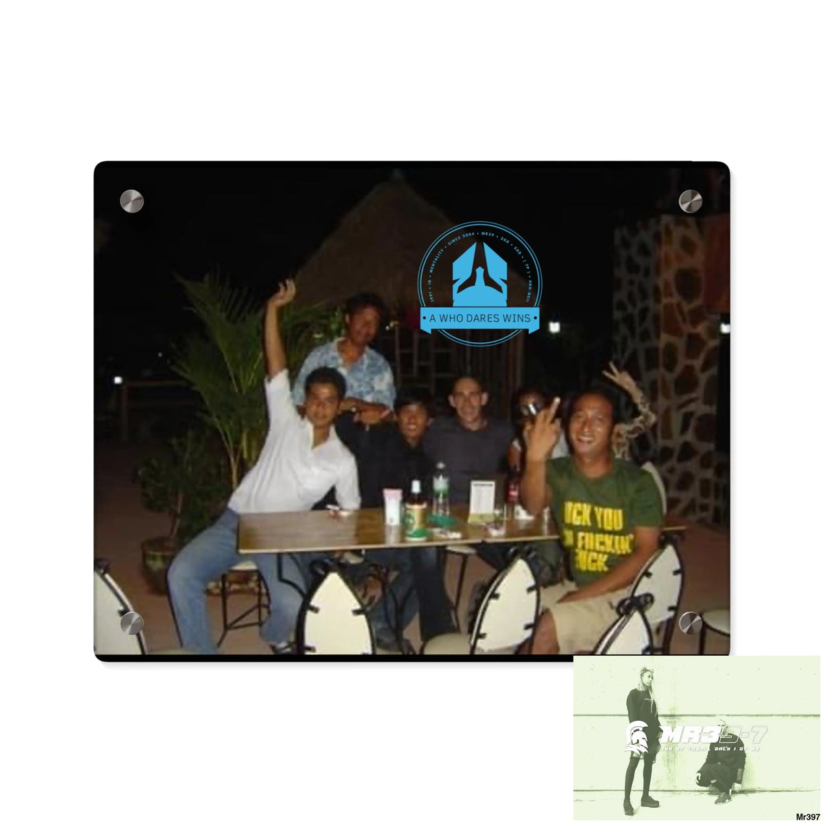 A Who Dares Wins My Planned Death Night Thailand Rise Club Dec /04 Koh Lak Acrylic Wall Art Panels 14″ x 11″