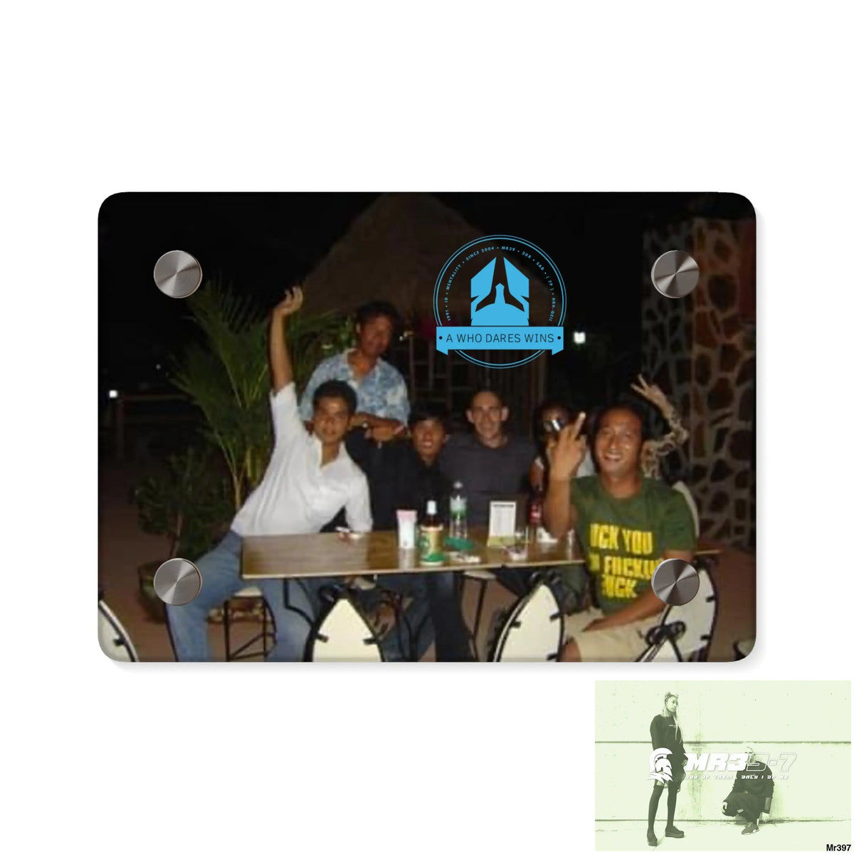 A Who Dares Wins My Planned Death Night Thailand Rise Club Dec /04 Koh Lak Acrylic Wall Art Panels 7’’ x 5’’