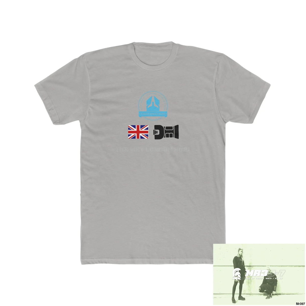 A Who Dares Wins One flew over the Redwoods Centre - Men’s Cotton Crew Tee Solid Light Grey / S T-Shirt