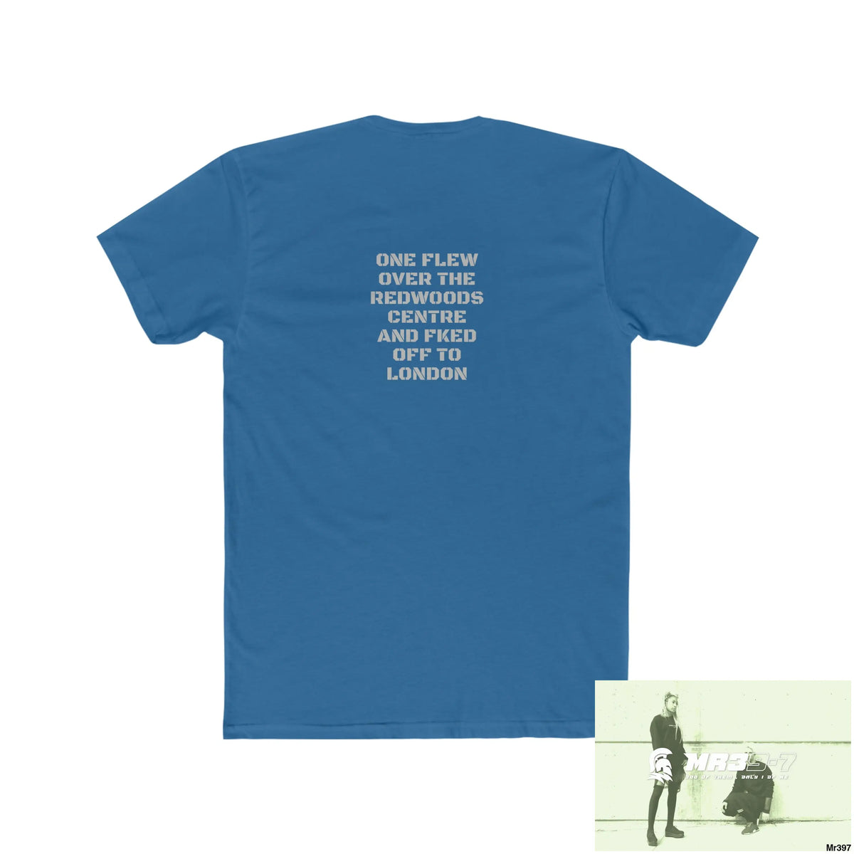 A Who Dares Wins One flew over the Redwoods Centre - Men’s Cotton Crew Tee T-Shirt