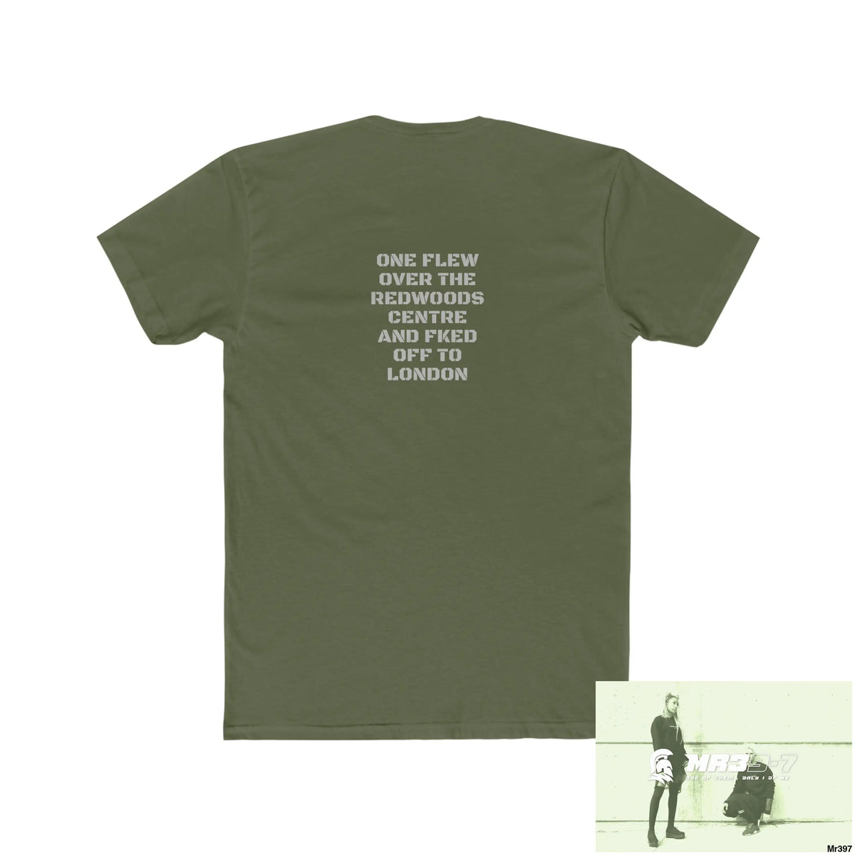 A Who Dares Wins One flew over the Redwoods Centre - Men’s Cotton Crew Tee T-Shirt