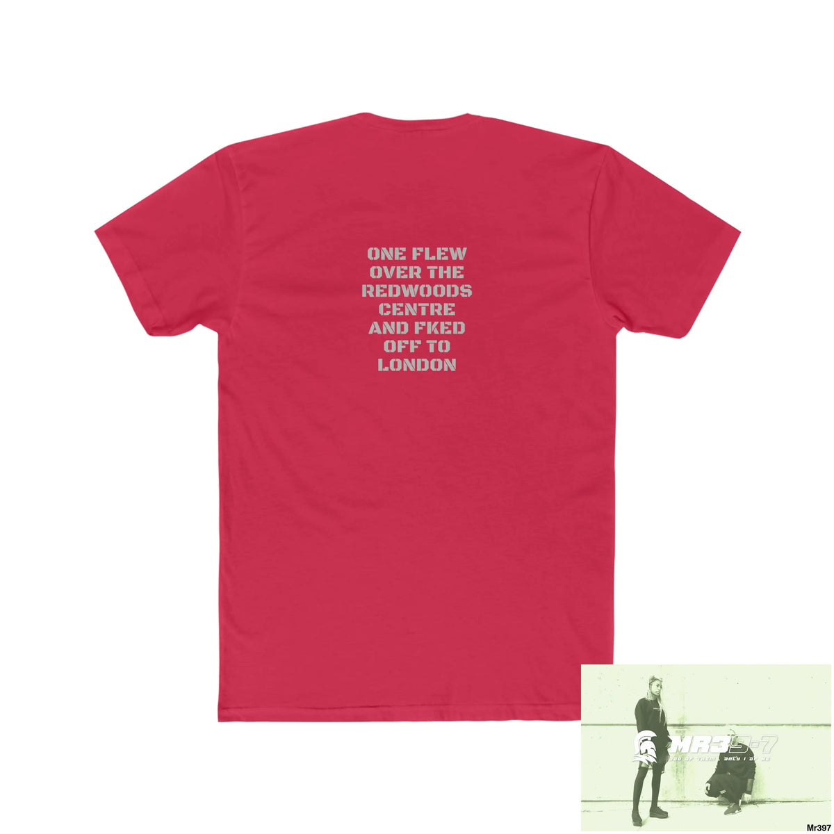 A Who Dares Wins One flew over the Redwoods Centre - Men’s Cotton Crew Tee T-Shirt