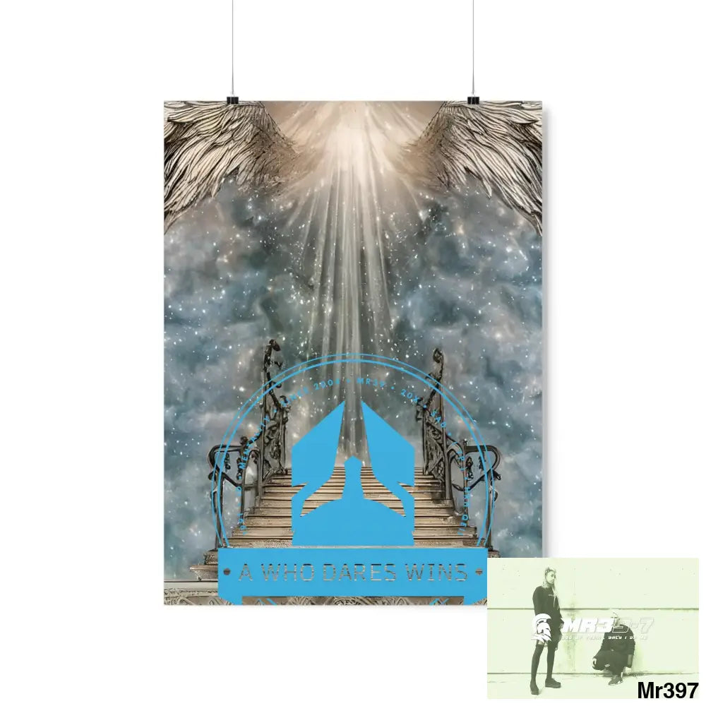 A Who Dares Wins stairway to heaven. Matte Vertical Posters 18″ x 24″ / Matte Poster