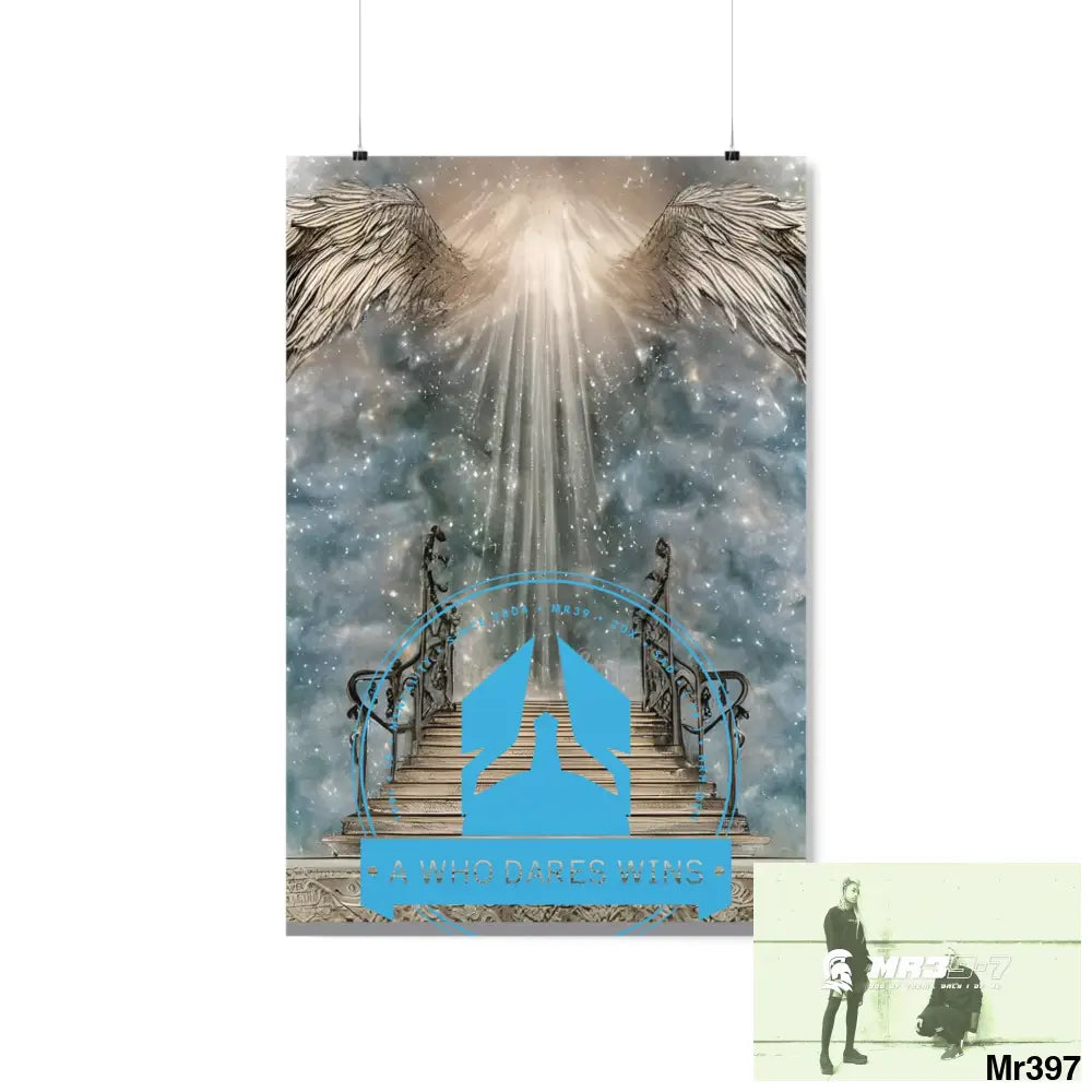 A Who Dares Wins stairway to heaven. Matte Vertical Posters 20″ x 30″ / Matte Poster