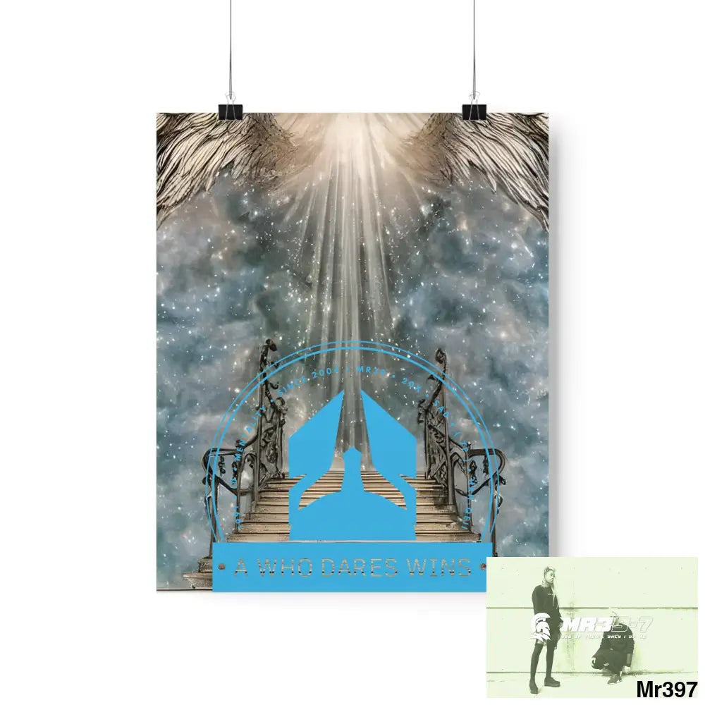 A Who Dares Wins stairway to heaven. Matte Vertical Posters 9’’ x 11’’ / Matte Poster