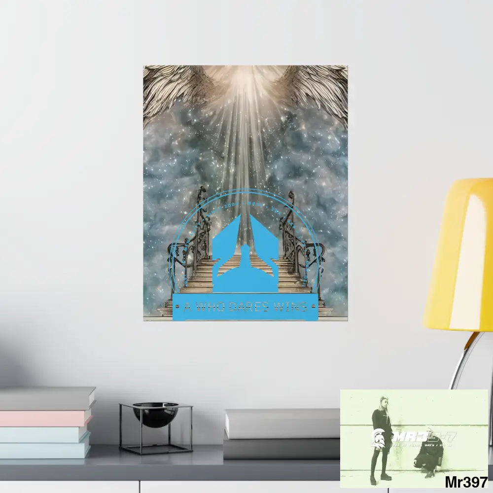 A Who Dares Wins stairway to heaven. Matte Vertical Posters Poster