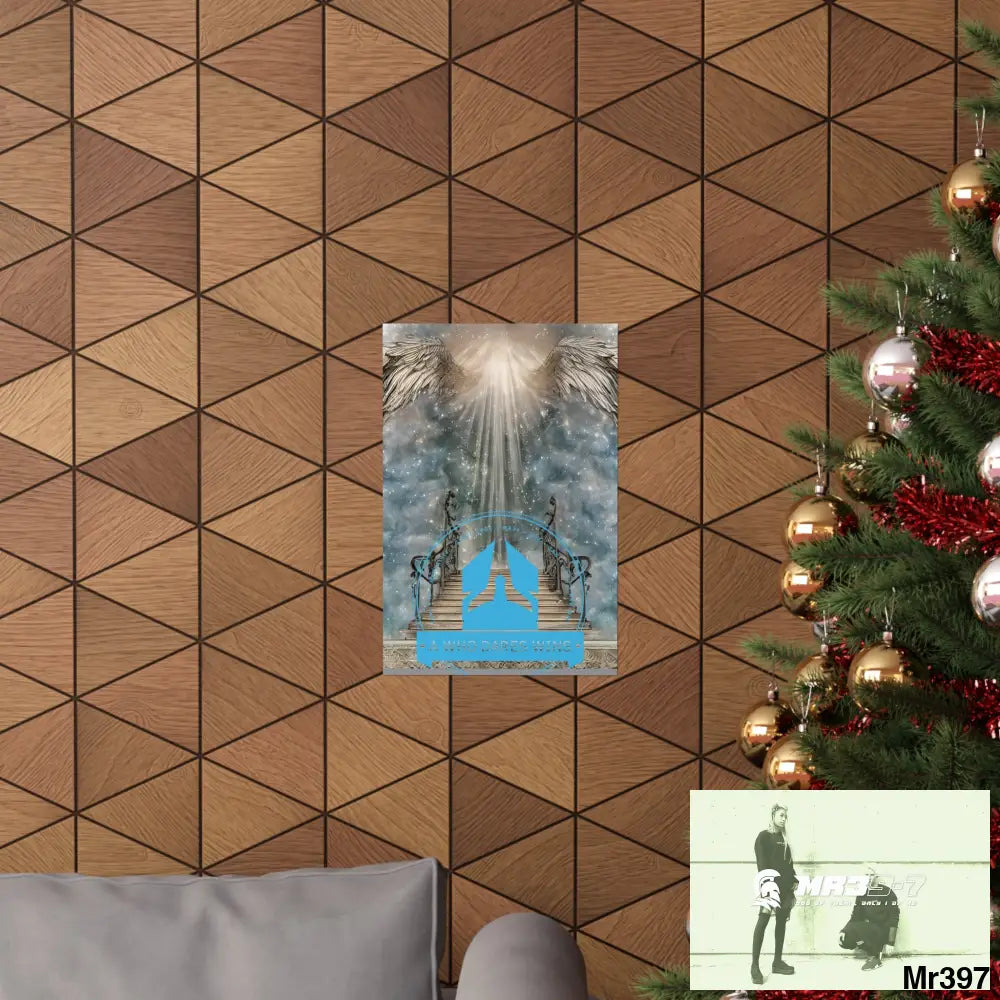 A Who Dares Wins stairway to heaven. Matte Vertical Posters Poster