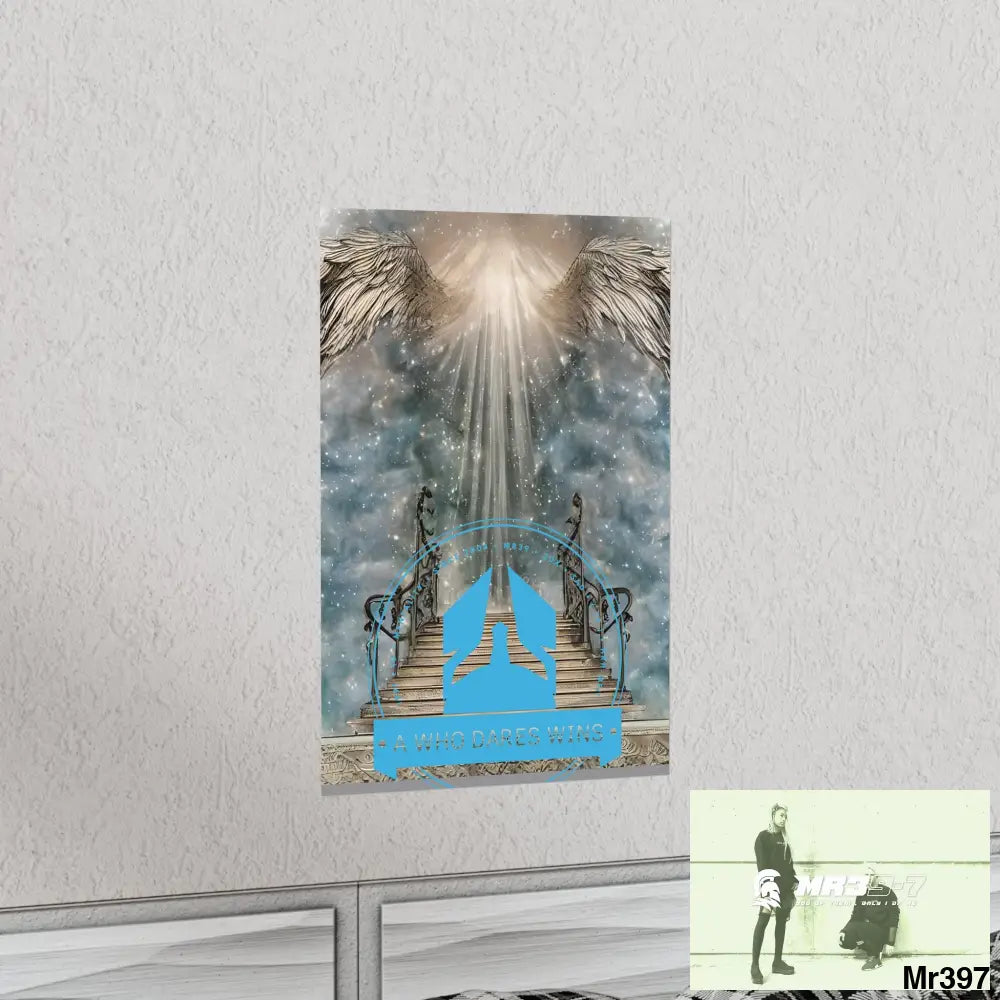 A Who Dares Wins stairway to heaven. Matte Vertical Posters Poster