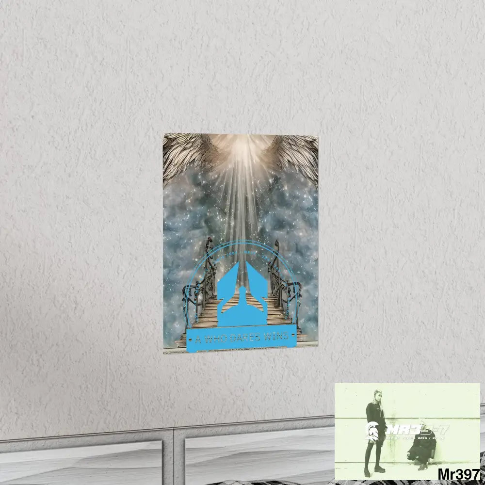 A Who Dares Wins stairway to heaven. Matte Vertical Posters Poster