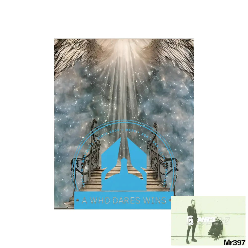 A Who Dares Wins stairway to heaven. Matte Vertical Posters Poster